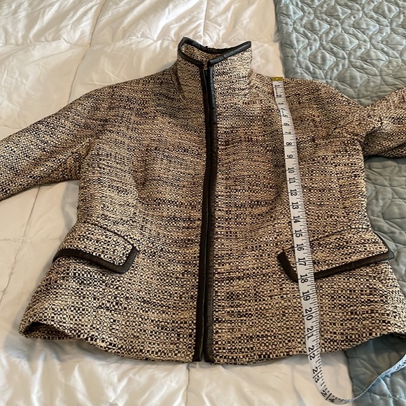 Lafayette 148, Brown zip front jacket size 6 - Picture 11 of 12